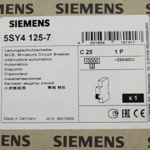 Siemens Leitungsschutzschalter 5SY4125-7 OVP