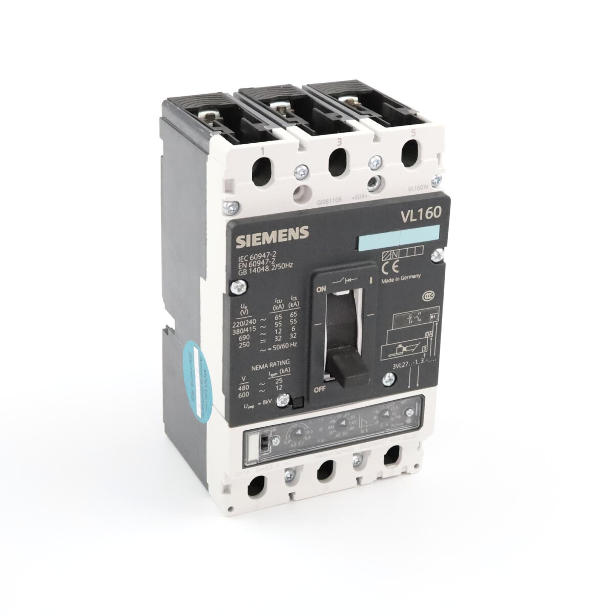 Siemens Leistungsschalter 3VL2706-1AP33-0AB1 GEB
