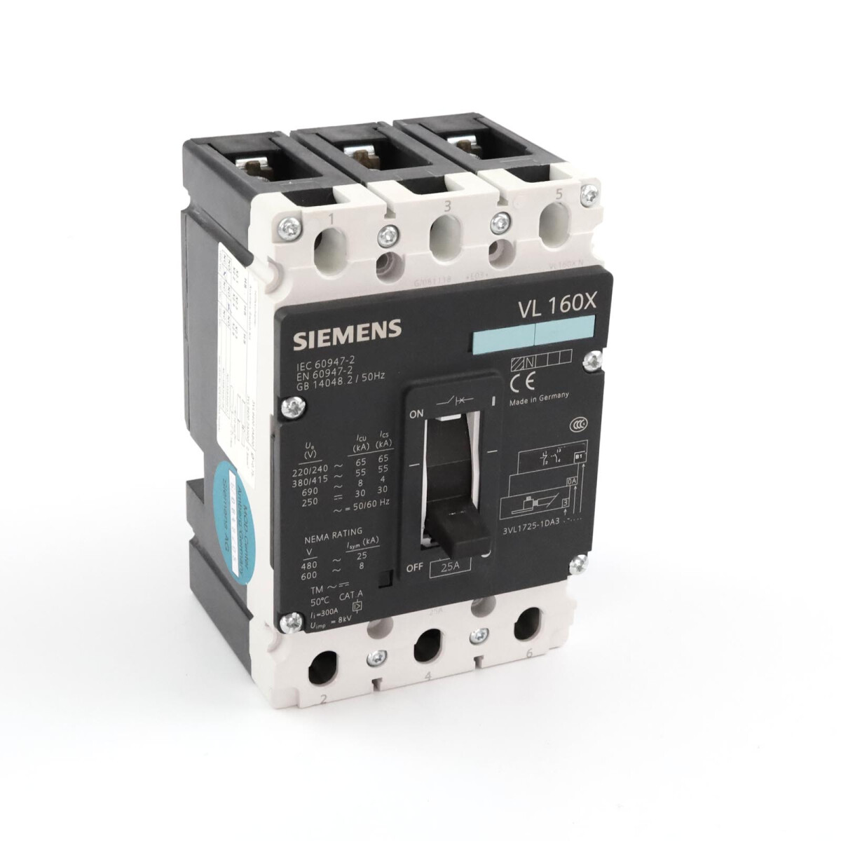 Siemens Leistungsschalter 3VL1725-1DA33-0AB1 GEB