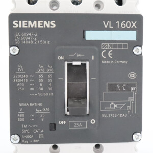 Siemens Leistungsschalter 3VL1725-1DA33-0AB1 GEB