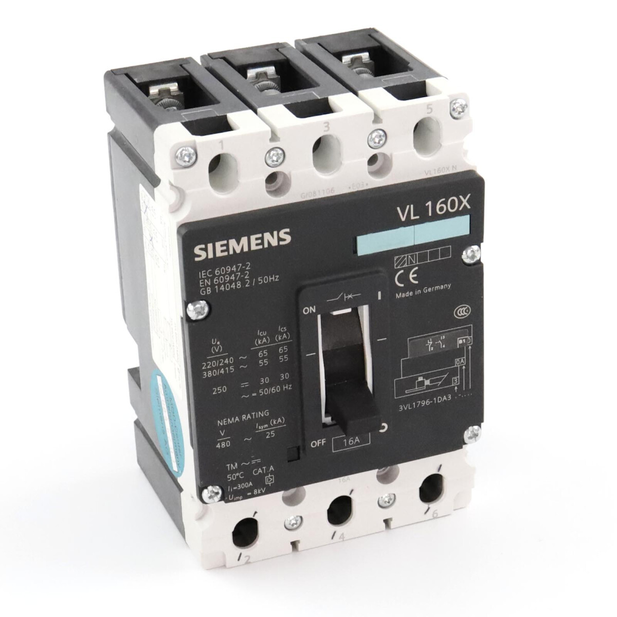 Siemens Leistungsschalter 3VL1796-1DA33-0AB1 GEB