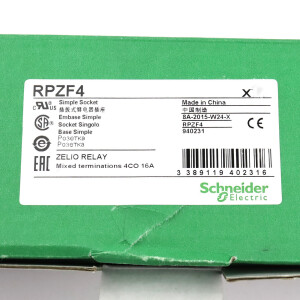 Schneider Electric Stecksockel RPZF4 (9Stk.) OVP