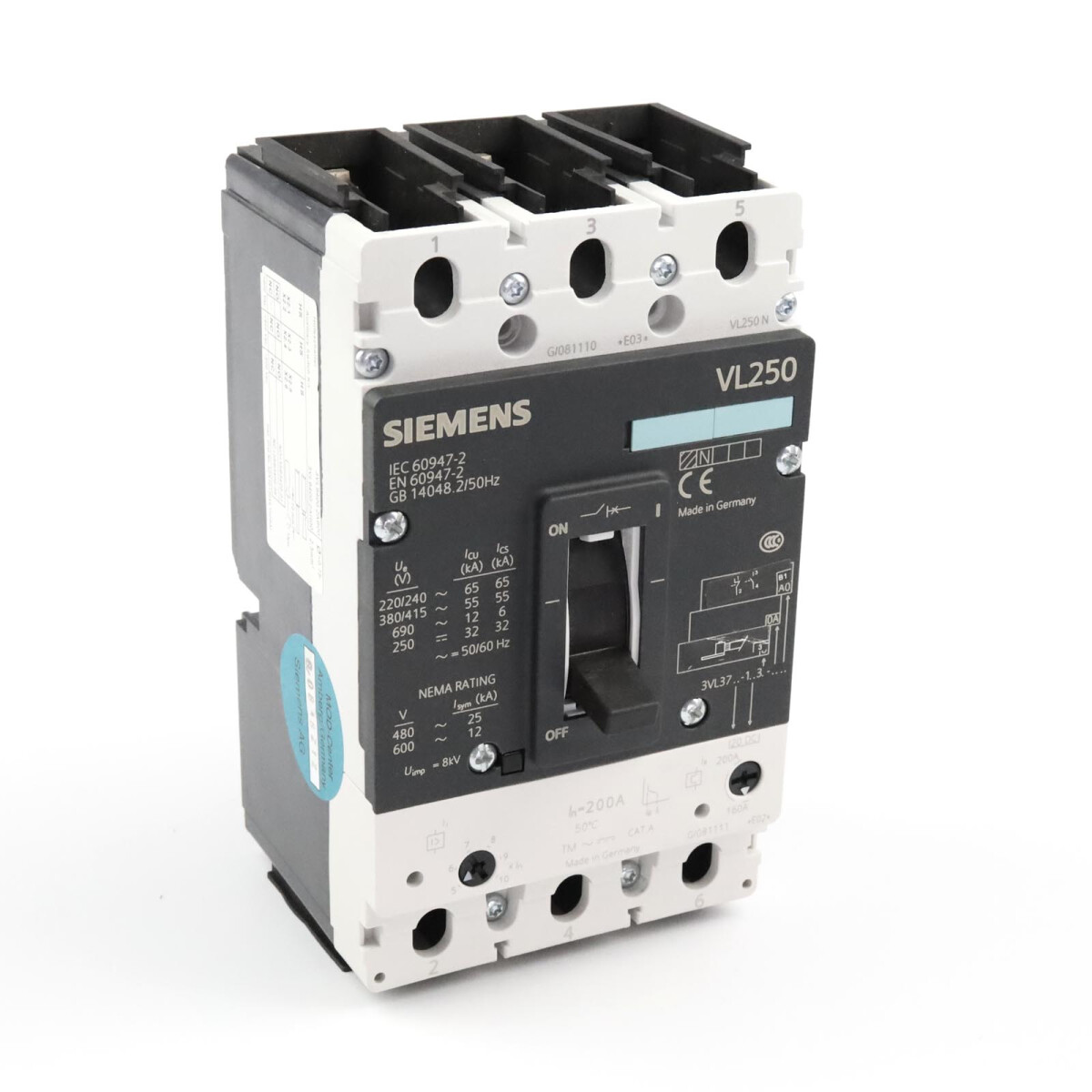 Siemens Leistungsschalter 3VL3720-1DC33-0AB1 GEB