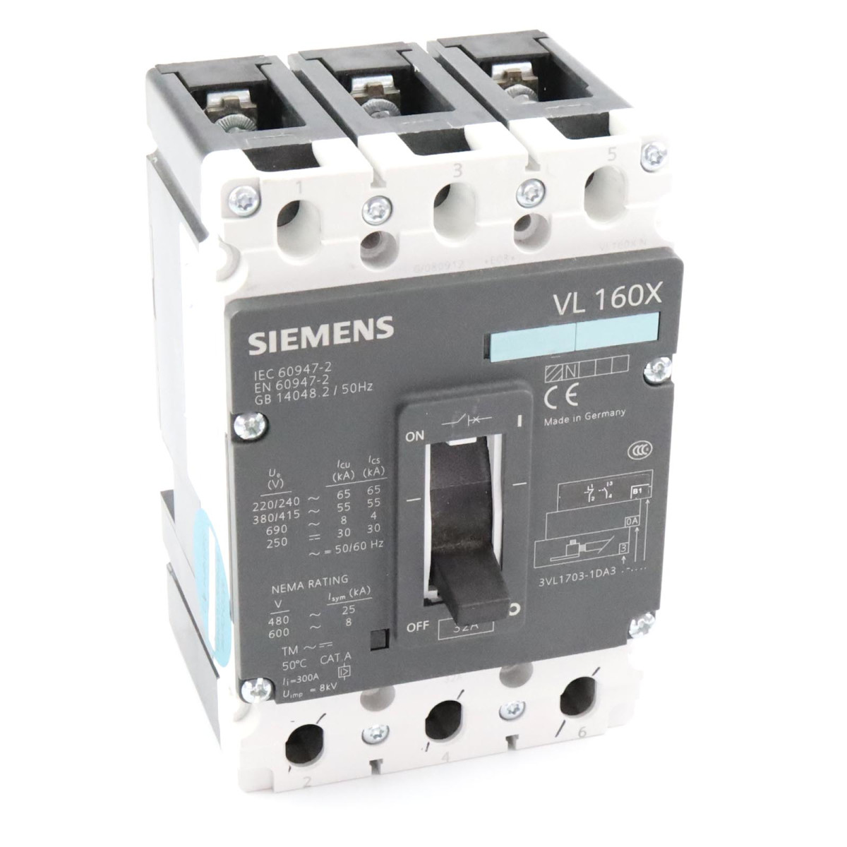 Siemens Leistungsschalter 3VL1703-1DA33-0AB1 GEB