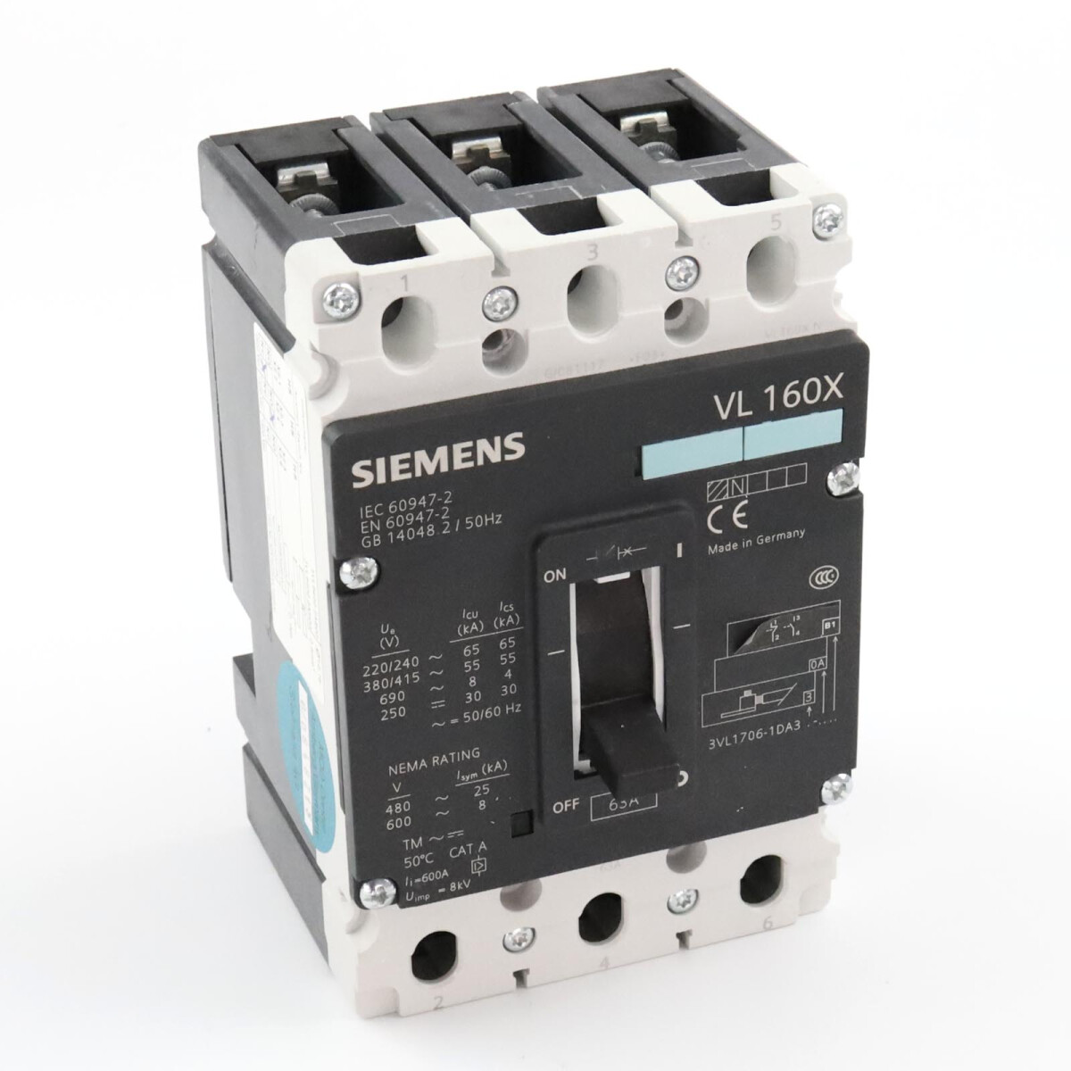Siemens Leistungsschalter 3VL1706-1DA33-0AB1 GEB