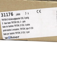 Wöhner D-Sicherungssockel 31176 (3Stk.) OVP