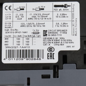 Siemens Leistungsschalter 3RV2021-1AA10 GEB