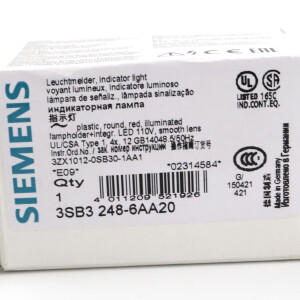 Siemens Leuchtmelder 3SB3 248-6AA20 OVP