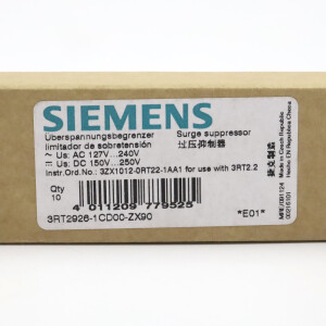 Siemens Überspannungsbegrenzer 3RT2926-1CD00-Z Z=X90 (10Stk.) OVP