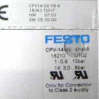 Festo Ventilinsel CPV-14-VI Teile-Nr. 41448 18210 NOV