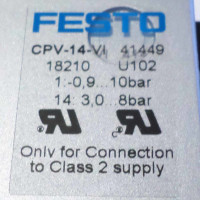 Festo Ventilinsel CPV-14-VI Teile-Nr. 41449 18210 NOV