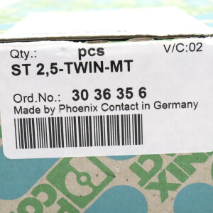 Phoenix Contact Messertrennklemme ST 2,5-TWIN-MT 3036356 (46Stk.) OVP