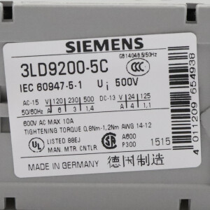 Siemens Hilfsschalter 3LD9200-5C NOV