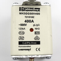Ferraz-Shawmut/Mersen NH-Sicherungseinsatz NH3GG50V400 500V 400A OVP