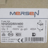 Ferraz-Shawmut/Mersen NH-Sicherungseinsatz NH2GG50V400 500V 400A (3Stk.) OVP