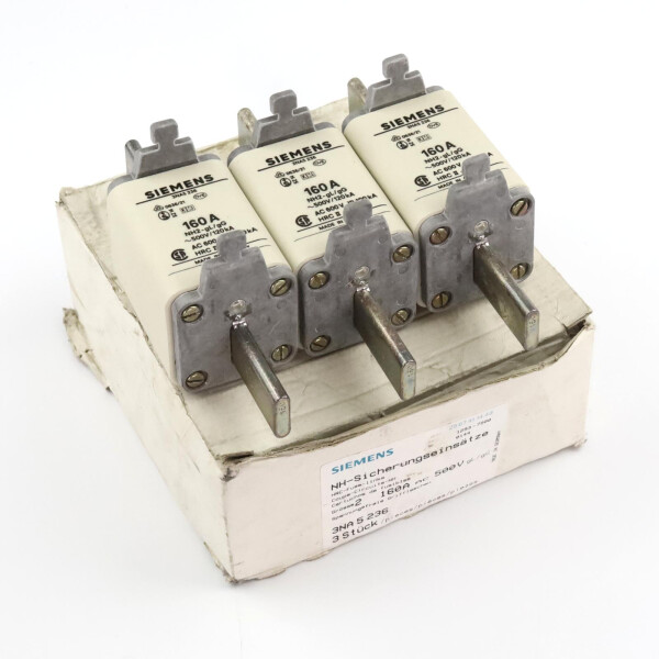 Siemens NH-Sicherungseinsatz 3NA5 236 160A (3Stk.) OVP