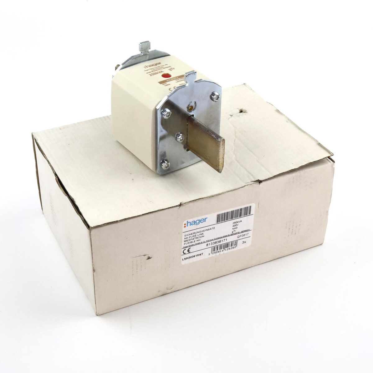 Hager NH-Sicherungseinsatz LNH30361M4T 250kVA 400V (3Stk.) O