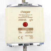 Hager NH-Sicherungseinsatz LNH30361M4T 250kVA 400V (3Stk.) OVP