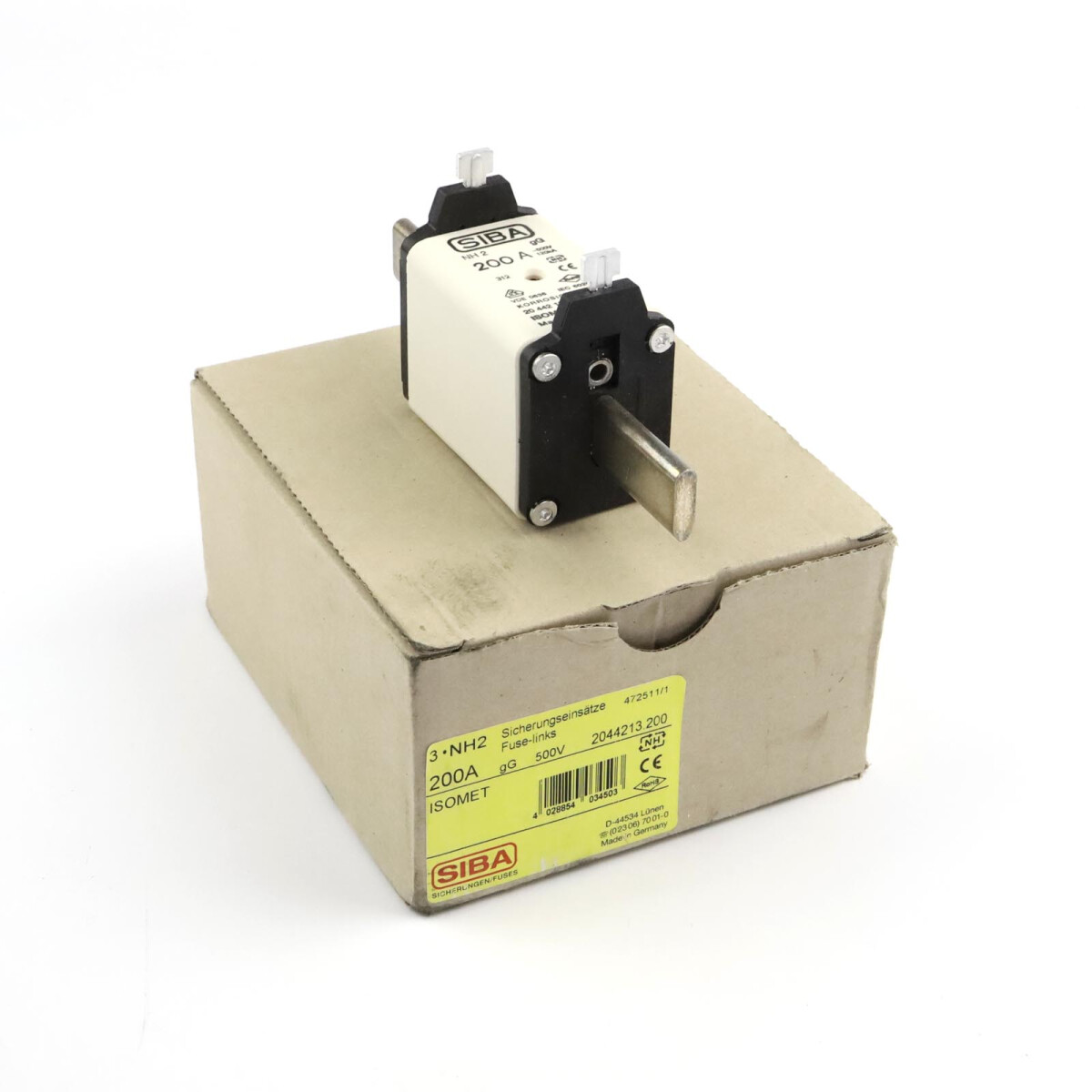 SIBA NH-Sicherungseinsatz 20 442 13.200 200A 500V (3Stk.) OV