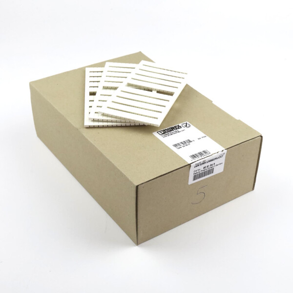 Phoenix Contact Marker f. Klemmen ZBM 5/WH:UNBEDRUCKT 5061549 (50Stk.) OVP