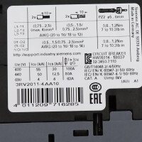 Siemens Leistungsschalter 3RV2011-4AA10 GEB