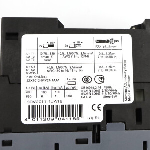 Siemens Leistungsschalter 3RV2011-1JA15 GEB