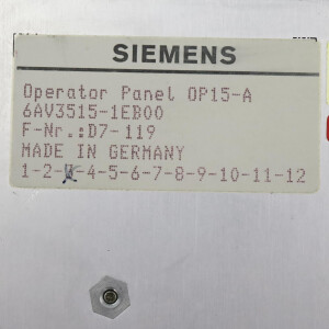 Siemens Simatic OP15-A 6AV3515-1EB00 E-Stand:03 GEB