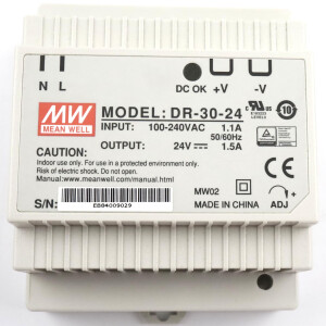 Mean Well Netzteil DR-30-24 24VDC GEB