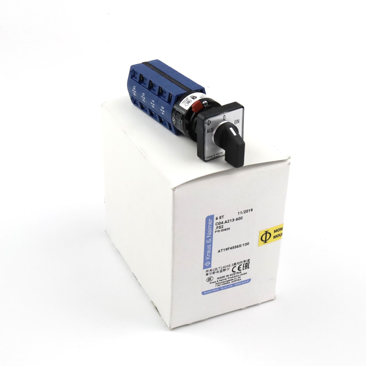 Kraus&Naimer Stufenschalter CG4.A213-600.FS2 AT19F45565/