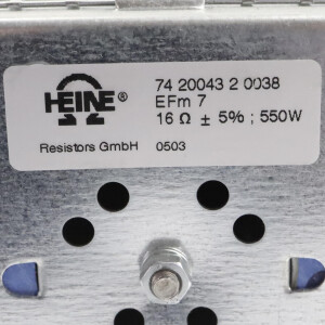 Heine Bremswiderstand EFm7 742004320038 550W NOV