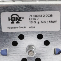 Heine Bremswiderstand EFm7 742004320038 550W NOV