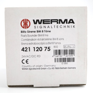 WERMA Blitz-Sirene 42112075 rot OVP