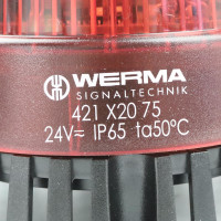 WERMA Blitz-Sirene 42112075 rot OVP