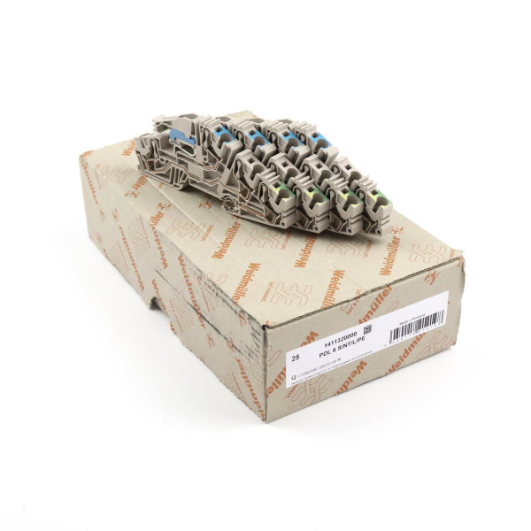 Weidmüller Installations-Etagenklemme PDL 6 S/NT/L/PE 1411320000 (25Stk.) OVP