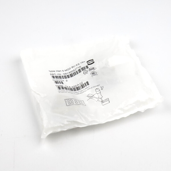 Harting Buchse Han 5 MOD BU-ES 16A 09140052716 (2Stk.) OVP