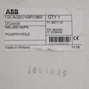 ABB Hilfskontakt OTZ400E 1SCA022749R1960 OVP