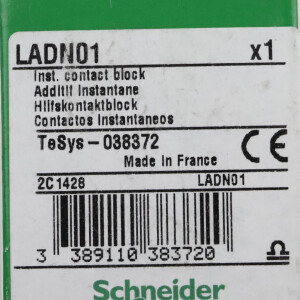 Schneider Electric Hilfsschalterblock LADN01 038372 OVP