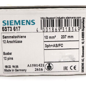 Siemens Stiftsammelschiene 5ST3617 (10Stk.) OVP