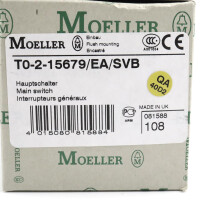 Moeller Hauptschalter T0-2-15679/EA/SVB 081588 OVP