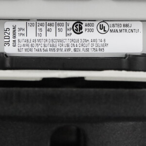Siemens Hauptschalter 3LD2504-0TK53 GEB