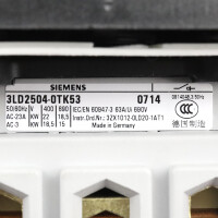 Siemens Hauptschalter 3LD2504-0TK53 GEB