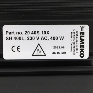 ELMEKO Schaltschrankheizung SH 400L 20 40S 10X OVP