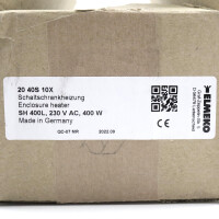 ELMEKO Schaltschrankheizung SH 400L 20 40S 10X OVP