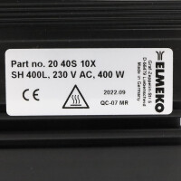 ELMEKO Schaltschrankheizung SH 400L 20 40S 10X OVP