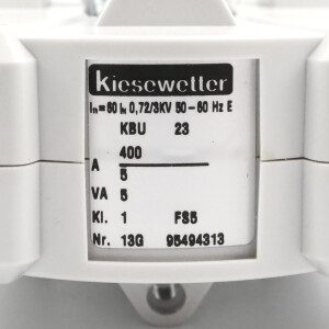 Kiesewetter Kabelumbaustromwandler KBU 23 400/5A OVP