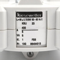 Kiesewetter Kabelumbaustromwandler KBU 23 400/5A OVP