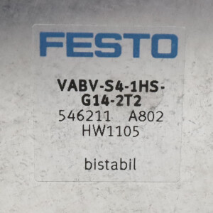 Festo Verkettungsplatte VABV-S4-1HS-G14-2T2 546211 GEB