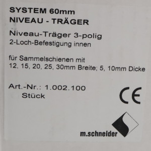 m.schneider Niveau-Träger 1.002.100 (8Stk.) OVP