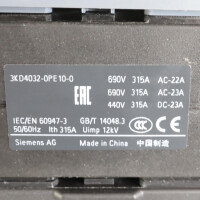 Siemens Lasttrennschalter 3KD4032-0PE10-0 GEB