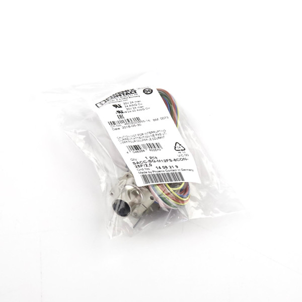 Phoenix Contact Steckverbinder SACC-SQ-M12FS-8CON-25F/2,0 1408219 OVP